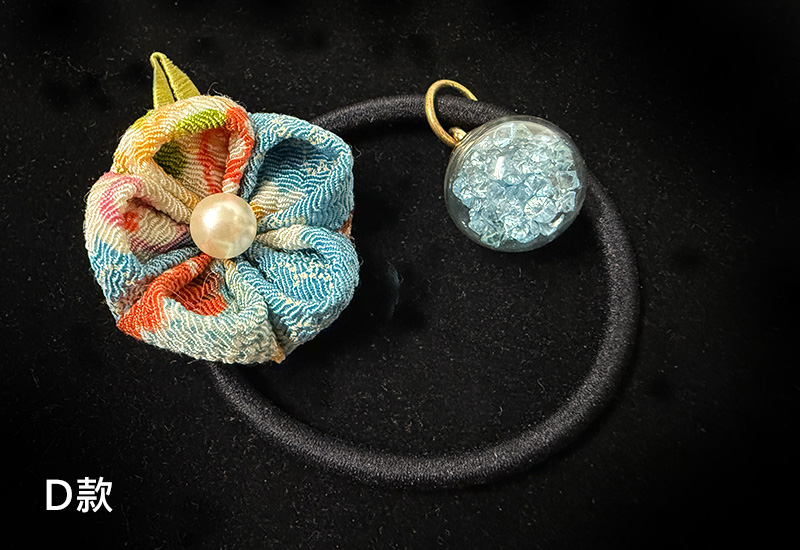 細工纏花單層髮圈